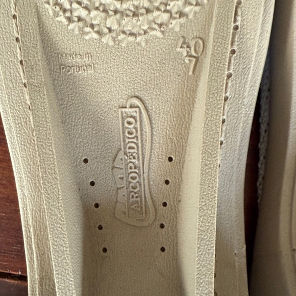 Arcopedico Women's Cream Knit Mules Size 40 US 9 - Picture 4 of 5